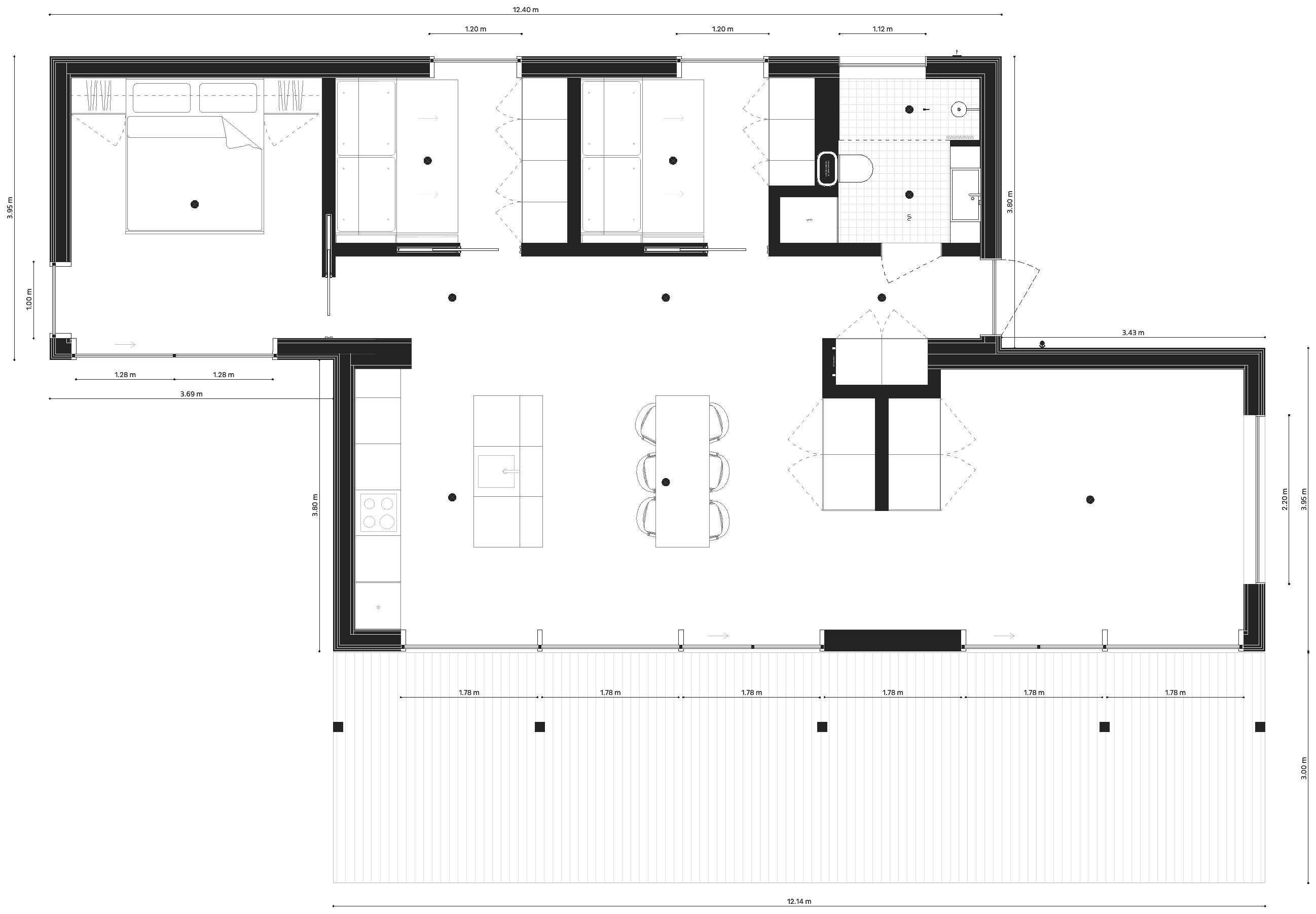 Tvilling – grundplan, 97 m²