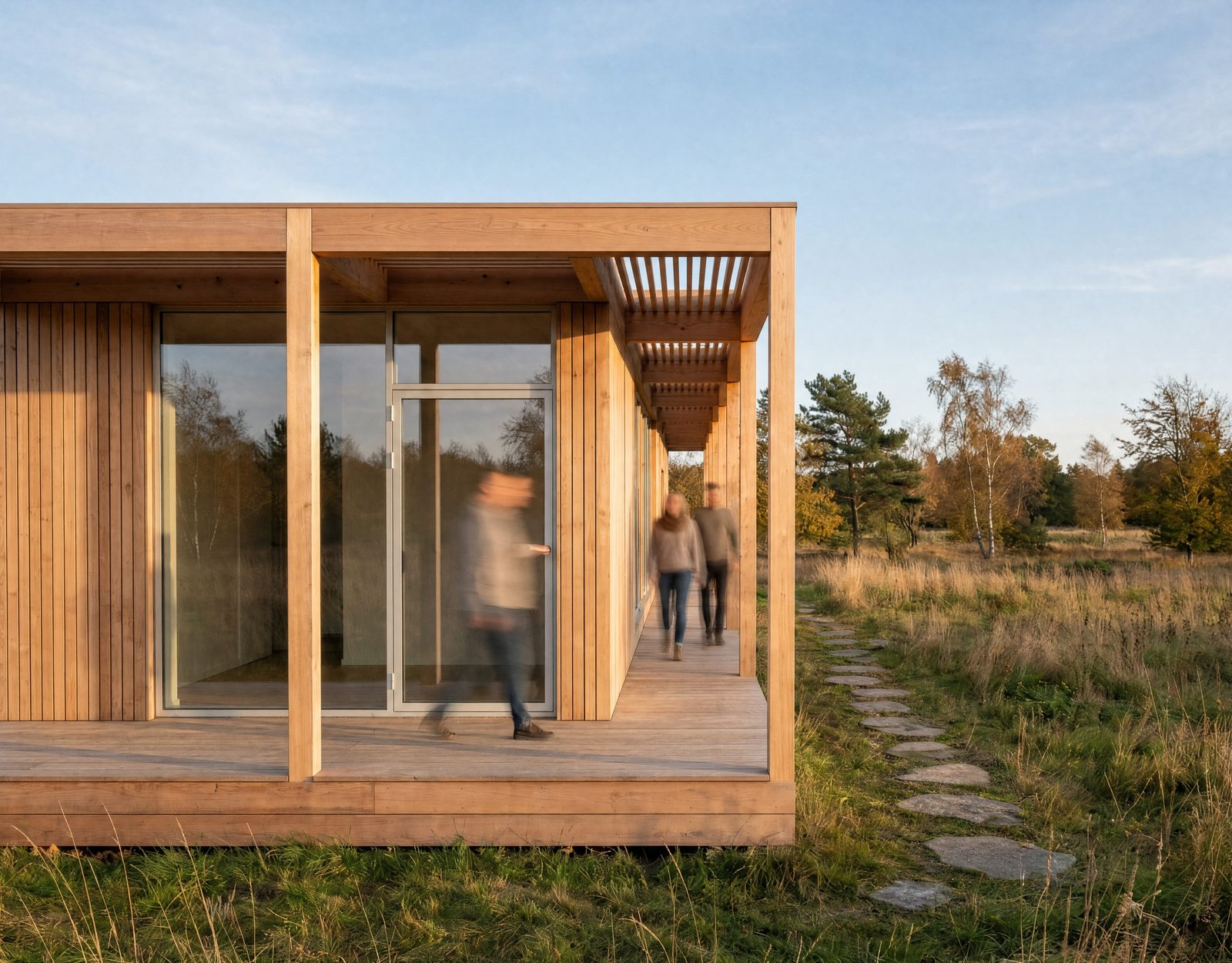 Lang – det lange hus set fra landskabet