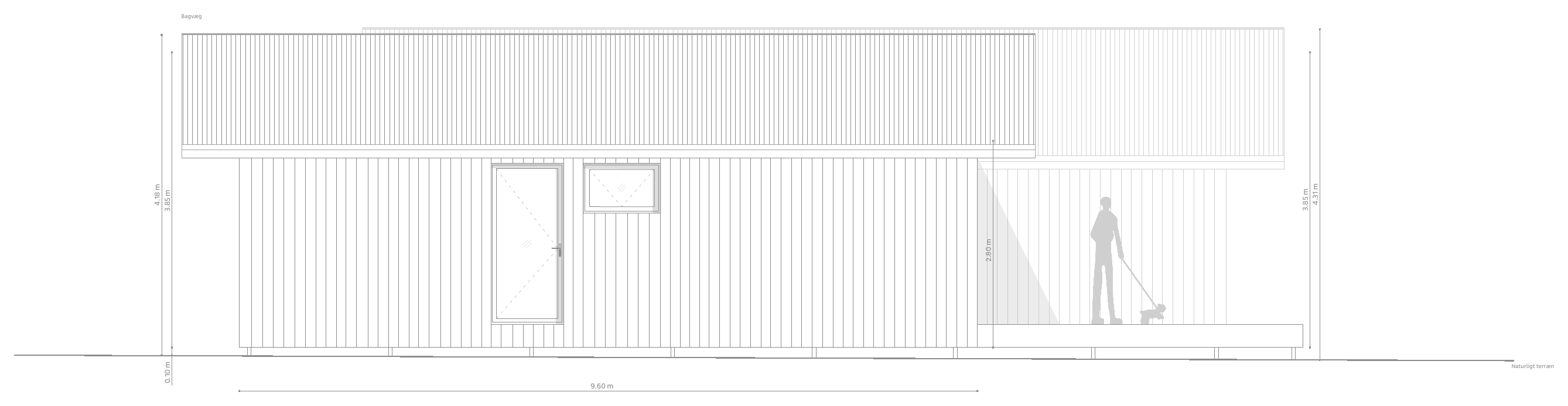 Rørvig – bagvæg, tegning