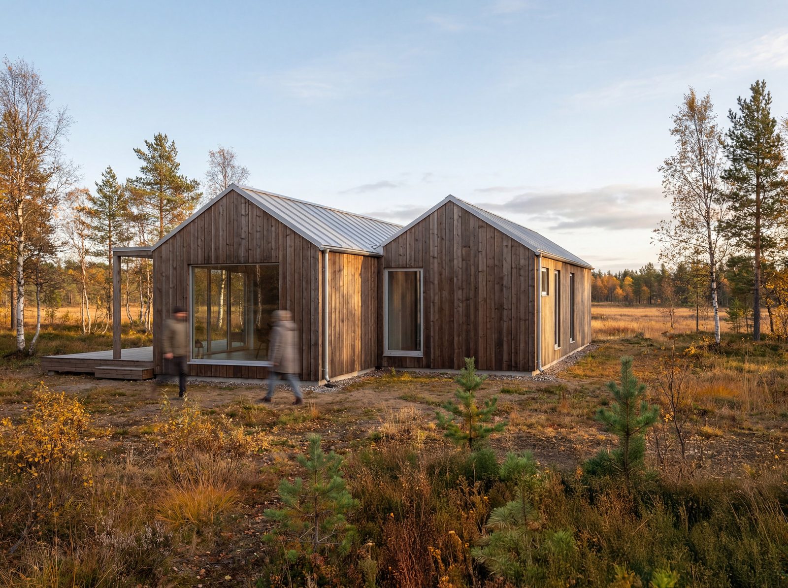 Tvilling – huset set fra terrassesiden